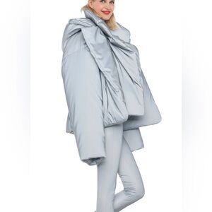 Norma Kamali Sleeping bag hooded coat - dove XS/S NWT